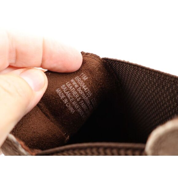 Born Graci Chelsea Boot Size 11 M Lug Sole Brown Leather Block Heel Pull on - Picture 10 of 11